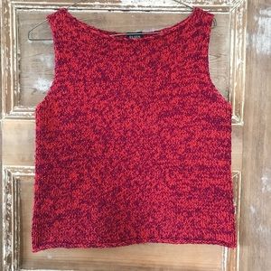 Eileen Fisher Crop Top marled sweater M